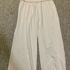 Ocean Drive Cream Wide-Leg Pants